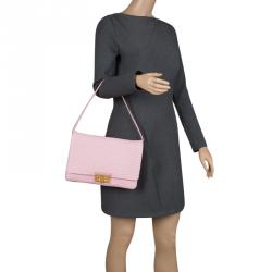 Pre Owned Sonia Rykiel Pink Leather Flap Bag