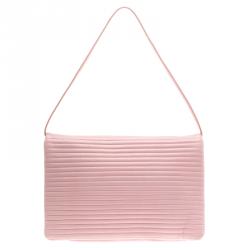 Pre Owned Sonia Rykiel Pink Leather Flap Bag