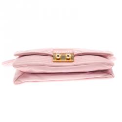 Pre Owned Sonia Rykiel Pink Leather Flap Bag