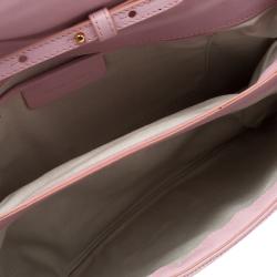 Pre Owned Sonia Rykiel Pink Leather Flap Bag