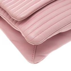 Pre Owned Sonia Rykiel Pink Leather Flap Bag