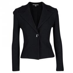 St. John Navy Blue Knit Skirt Suit S