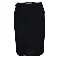 St. John Navy Blue Knit Skirt Suit S