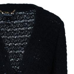 مملوكة مسبقًا St. John Black Pearl Detail Jacket L