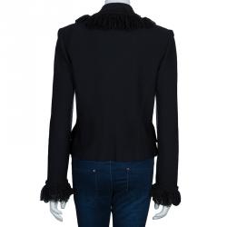 St. John  Black Wool Jacket L
