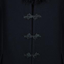 St. John  Black Wool Jacket L