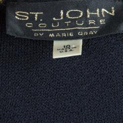 St. John  Black Wool Jacket L