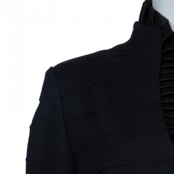 St. John Black Knit Jacket L