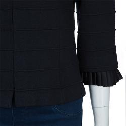 St. John Black Knit Jacket L