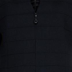 St. John Black Knit Jacket L