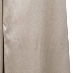 Pre Owned St John Couture Gold Satin Palazzo Pants L