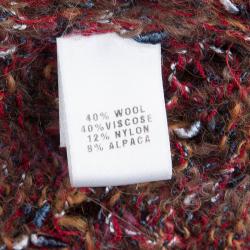 Pre Owned St. John Multicolor Slub Knit Vest S