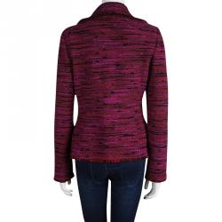 St. John Collection Pink Textured Tweed Blazer M