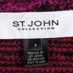 St. John Collection Pink Textured Tweed Blazer M