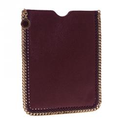 Pre Owned Stella McCartney Burgundy Fallabella iPad Case