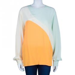 Pre Owned توب ستيلا مكارتني شيفون ألوان L