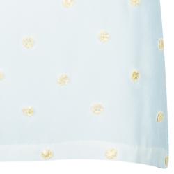 Pre Owned Stella McCartney Cream Beaded Sleeveless Top M