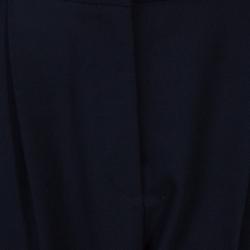 Pre Owned Stella McCartney Navy Blue Contrast Piping Pants M