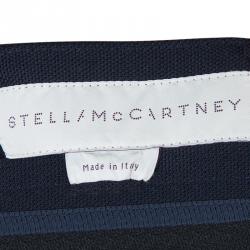 Pre Owned Stella McCartney Navy Blue Contrast Piping Pants M