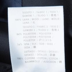 Pre Owned Stella McCartney Navy Blue Contrast Piping Pants M