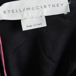 مملوكة مسبقًا Stella McCartney Colorblock Velvet and Crepe Long Sleeve Maxi Dress S