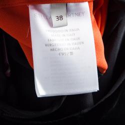 مملوكة مسبقًا Stella McCartney Colorblock Velvet and Crepe Long Sleeve Maxi Dress S