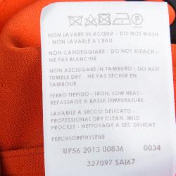 مملوكة مسبقًا Stella McCartney Colorblock Velvet and Crepe Long Sleeve Maxi Dress S