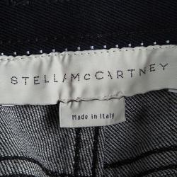 مملوكة مسبقًا Stella McCartney Black Denim Zip Embellishment Detail Ankle Grazer Jeans S