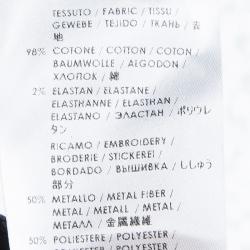 مملوكة مسبقًا Stella McCartney Black Denim Zip Embellishment Detail Ankle Grazer Jeans S