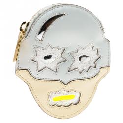 Pre Owned Stella McCartney Two Tone Superhero Coin Pouch 