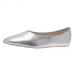 Pre Owned Stella McCartney Silver Loafers Size 41