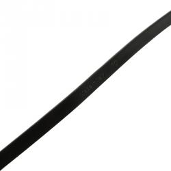 Pre Owned Stella McCartney Black Faux Leather Skinny Belt 70 CM