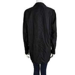 Pre Owned Stella McCartney Black Notched Collar Oversized Blazer M