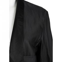 Pre Owned Stella McCartney Black Notched Collar Oversized Blazer M