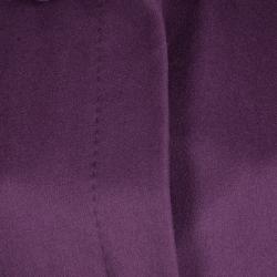 Pre Owned Stella McCartney Purple Wool Cashmere Bow Detail Dress Coat M