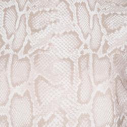 Pre Owned فستان ستيلا ماكرتني قصير أكمام طويلة طباعة ثعبان وردي فاتح M