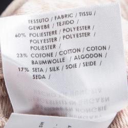 Pre Owned فستان ستيلا ماكرتني قصير أكمام طويلة طباعة ثعبان وردي فاتح M