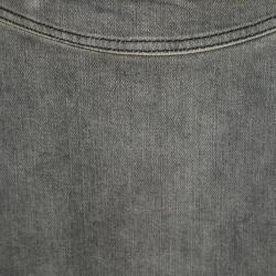 Pre Owned تنورة ميدي جينز ستيلا مكارتي رصاصي نمط باهت S