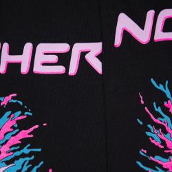 Pre Owned فستان ستيلا مكارتني أولوين جيرسه قطن أسود مطبوع بتفريغات بلا أكمام M