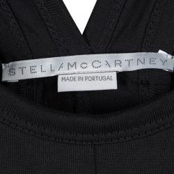 Pre Owned فستان ستيلا مكارتني أولوين جيرسه قطن أسود مطبوع بتفريغات بلا أكمام M