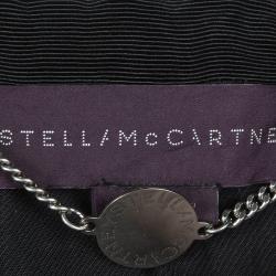 مملوكة مسبقًا بليزر ستلا ماكرتني تفاصيل ياقة مغايرة صوف زرقاء كحلية L