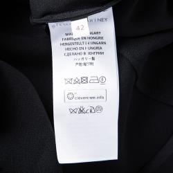 Pre Owned فستان ستيلا ماكرتني قصير رقبة مرتفعة أسود M