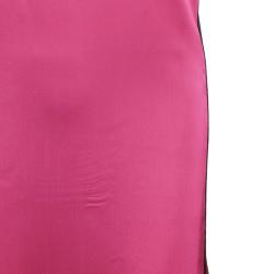 Pre Owned Stella McCartney Red and Pink Satin Dress S