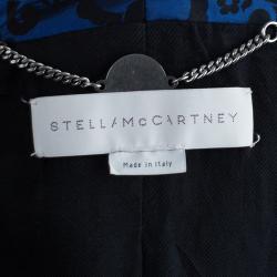 Pre Owned جاكيت ستيلا مكارتني صوف أزرق بروكاد جاكار M