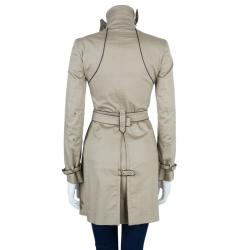Pre Owned Stella McCartney Beige Belted Overcoat S