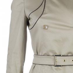 Pre Owned Stella McCartney Beige Belted Overcoat S