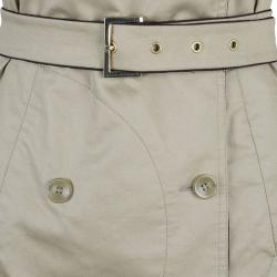 Pre Owned Stella McCartney Beige Belted Overcoat S
