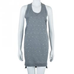 Pre Owned فستان ستيلا مكارتني قطن رمادي بدون أكمام XS