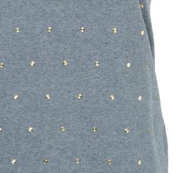 Pre Owned فستان ستيلا مكارتني قطن رمادي بدون أكمام XS