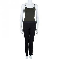 Pre Owned Stella McCartney Black Panel Detail Trousers S